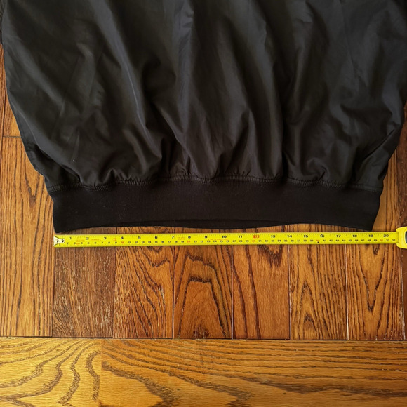 TaylorMade Golf Pullover Jacket XXL Black Orange Logo Windbreaker Vintage - Picture 10 of 12
